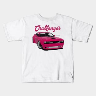 Challenger Drift Pink Front Kids T-Shirt